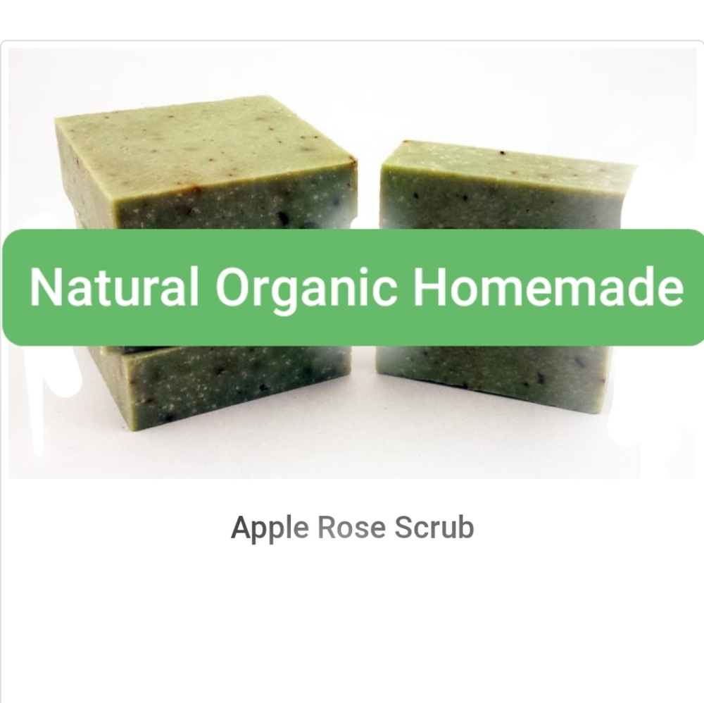 Homemade Apple Rose Scrub Hand Soap